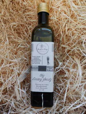 Olej lniany złoty len Budwigowy 500ml