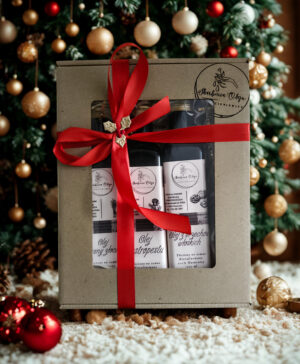 Zestaw prezentowy "Detoks i regeneracja" -  (ostropest 250ml, orzech lub dynia 250ml, len 250ml)